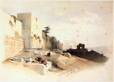 Im Heiligen Land: Jerusalem, das Goldene Tor (Gravur) von David Roberts