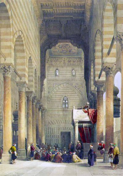 Innenraum der Moschee der Metwalys von David Roberts