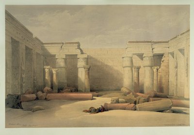 Medinet Habu, der Totentempel von Ramses III. in Theben von David Roberts