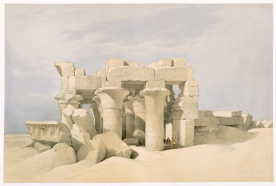 Tempel von Sobek und Horus in Kom Ombo, Ägypten, 19. Jahrhundert von David Roberts