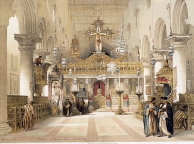 Die Kapelle der Heiligen Katharina im Kloster auf dem Berg Sinai, von David Roberts von David Roberts