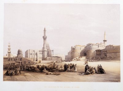 Der Eingang der Zitadelle von Kairo - in „Das Heilige Land“ von David Roberts, London 1849 von David Roberts