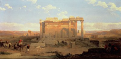 Die Ruinen des kleineren Tempels in Baalbeck von David Roberts