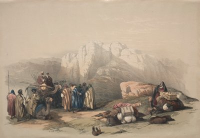 Grab von Aaron, Gipfel des Berges Horeb, 1839 von David Roberts