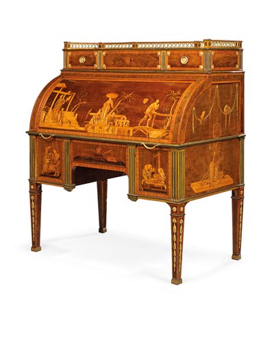 Mechanischer Zylinder-Schreibtisch, Neuwied, ca. 1776-79 von David Roentgen