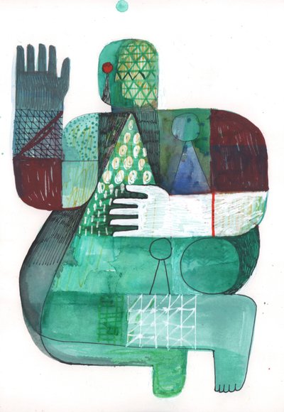 Körper von Land und Wasser 1, 2023 von David Shillinglaw