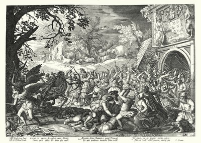 Der Kampf von Menschen und Tieren gegen Tod und Zeit von David Vinckboons