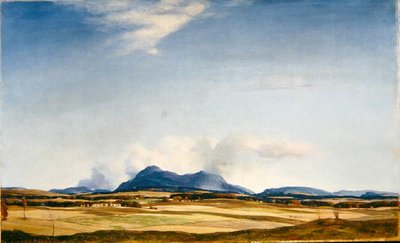 Herbstwolken, die Ochil Hills, ca. 1930 von David Young Cameron