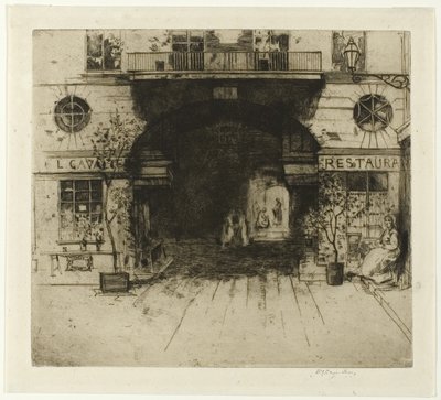 Restaurant Cavalier, Platte fünf aus dem Paris-Set von David Young Cameron