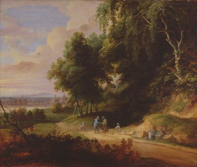 Landschaft mit Zigeunerfiguren von David and Vadder Teniers