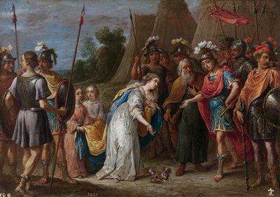 Eustathius bittet Gottfried von Bouillon um Gnade für Armida von David Teniers the Younger