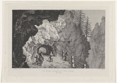 Durchgang in den Felsen (La Roche percée bei Tête Noire) von David van der Kellen