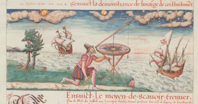 Illustration aus Les premieres uvres de Jacques de Vaulx, pillote en la marine, 1583 von De Vaulx