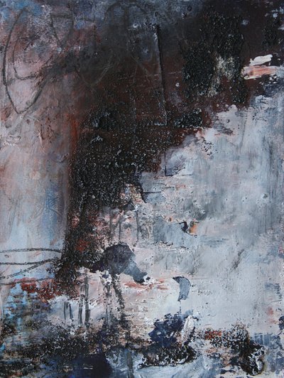 Dunkles Texturiertes Abstrakt von Deb Chaney