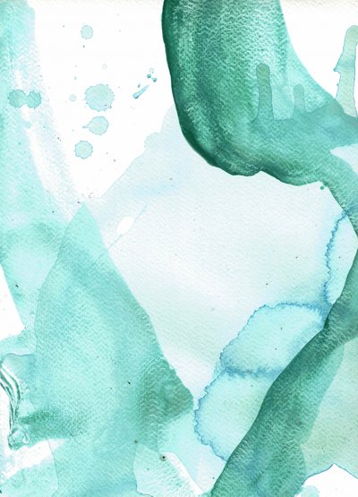 Fließendes Aqua-Abstrakt von Deb Chaney