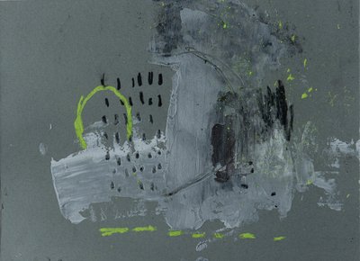 Urbanes Graues Neon-Abstrakt von Deb Chaney