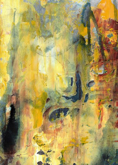 Lebendiges abstraktes Gold von Deb Chaney