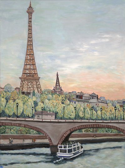 Eiffelturm Blick, 2017 von Deborah Eve Alastra