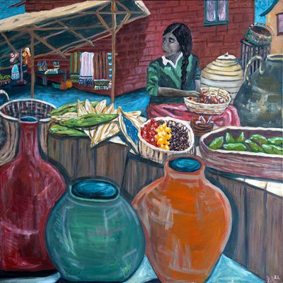 Markt, 2023 von Deborah Eve Alastra