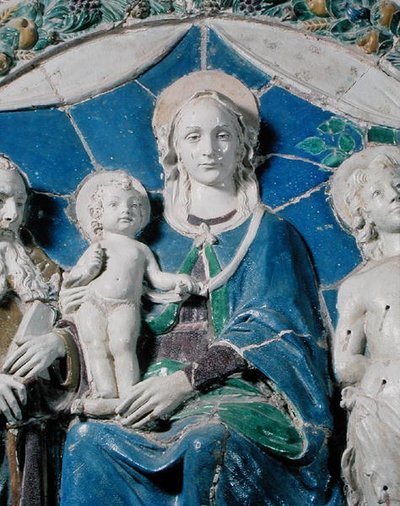 Jungfrau und Kind mit Heiligen von Della Robbia (workshop of)