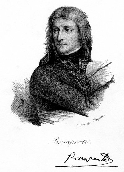 Napoleon Bonaparte als junger Mann, ca. 1790er, ca. 1830 von Delpech