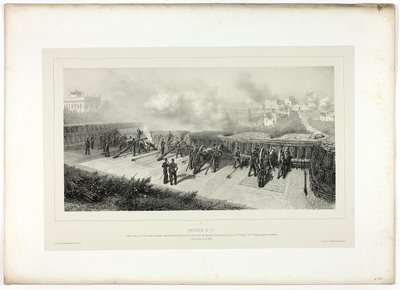 Batterie Nr. 10, aus Souvenirs d’Italie: Expedition nach Rom von Denis Auguste Marie Raffet