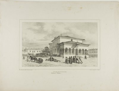 Kirche des heiligen Georg, Bukarest, Walachei, 13. Juli 1837 von Denis-Auguste-Marie Raffet