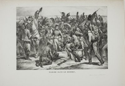 Wüstenmarsch von Denis-Auguste-Marie Raffet
