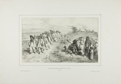 Ungarische Kinder auf dem Weg zur Schule von Denis-Auguste-Marie Raffet
