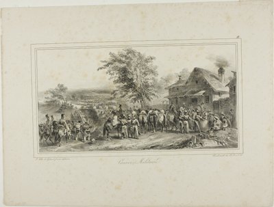 Militärkonvoi von Denis Auguste Marie Raffet