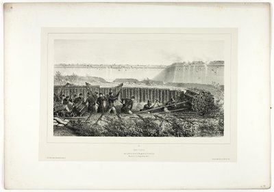 Sapping in voller Aktion, aus Souvenirs d’Italie: Expédition de Rome von Denis Auguste Marie Raffet