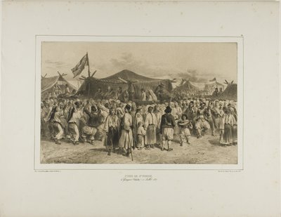 St. Pierre-Messe, Giourjevo, Walachei, 11. Juli 1837 von Denis Auguste Marie Raffet