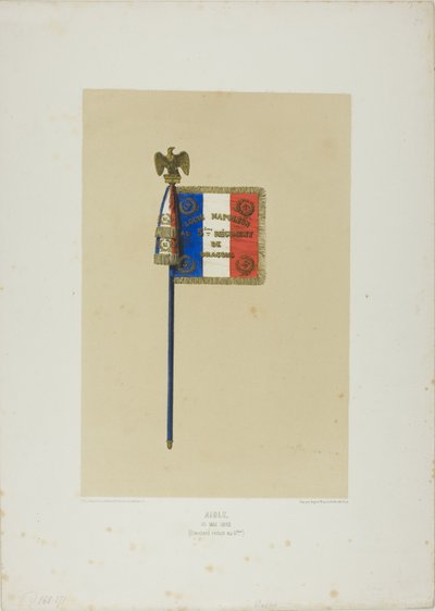 Standard: Louis Napoleon zum 5. Dragonerregiment von Denis Auguste Marie Raffet