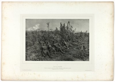 Schützengrabenwache, aus Souvenirs d’Italie: Expédition de Rome von Denis Auguste Marie Raffet
