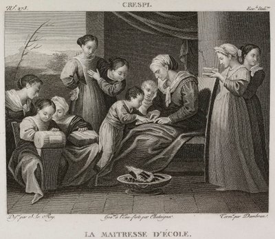 Die Schulmeisterin, nach Giuseppe Crespi von Denis Sebastien Leroy