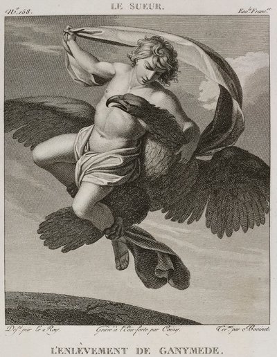 Die Entführung des Ganymed, nach Eustache Le Sueur von Denis Sebastien Leroy