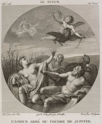 Amor bewaffnet mit Jupiters Blitz, nach Eustache Le Sueur von Denis Sebastien Leroy
