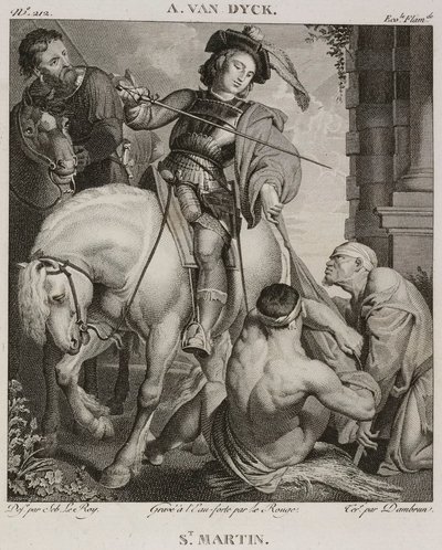 Heiliger Martin, nach Antoine van Dyck von Denis Sebastien Leroy