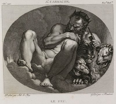 Das Feuer, nach Annibale Carracci von Denis Sebastien Leroy