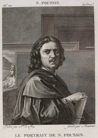 Das Porträt von Nicolas Poussin, nach Nicolas Poussin von Denis Sebastien Leroy