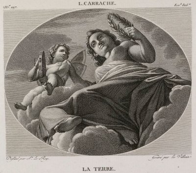 Die Erde, nach Ludovico Carracci von Denis Sebastien Leroy