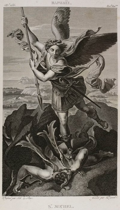 Denis-Sébastien Leroy und Pigeot - Heiliger Michael, nach Raphael - 1802-1815 von Denis Sebastien Leroy