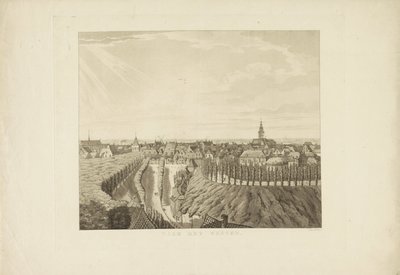 Nijmegen, Blick von der Belvédère nach Westen von Derk Anthony van de Wart