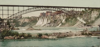Niagara, Mühlen und Grand Trunk Bridge, ca. 1900 von Detroit Publishing Co.