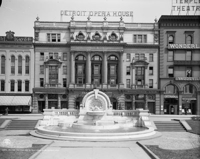 Palmer Foundation und Detroit Opera House, Detroit, Michigan, um 1906 von Detroit Publishing Co.