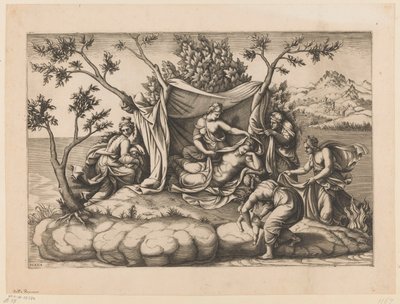 Leto nach der Geburt von Apollo und Diana von Diana Mantuana
