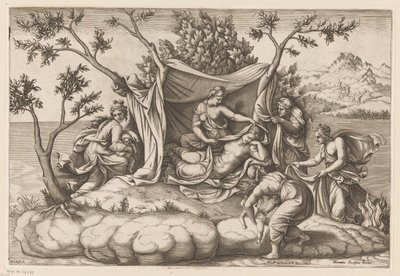 Leto nach der Geburt von Apollo und Diana von Diana Mantuana