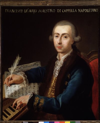 Porträt des italienischen Komponisten Gian Francesco de Majo (1732-1770) von Diego Pesco