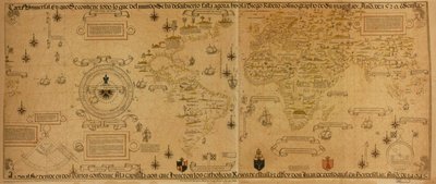 Carta universal en que se contiene todo lo que del mundo se ha descubierto fasta agora von Diego Ribero