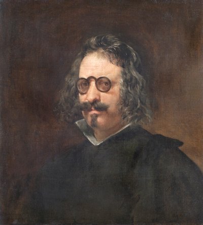 Francisco Gomez de Quevedo y Villegas von Diego Rodriguez de Silva (studio of) Velazquez